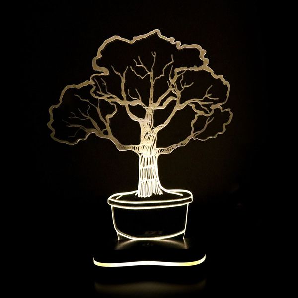 چراغ خواب سه بعدی گالری دیکوماس طرح درخت کد DMS148    