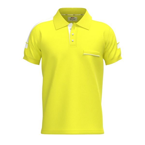 پولوشرت آستین کوتاه مردانه برساد مدل E116 رنگ زرد