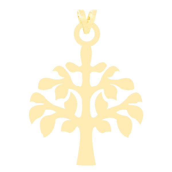 آویز گردنبند طلا 18 عیار زنانه کرابو طرح درخت مدل Kr3736
