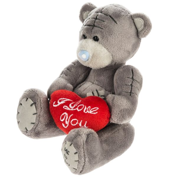 عروسک می تو یو مدل Bear With Heart ارتفاع 13 سانتی متر