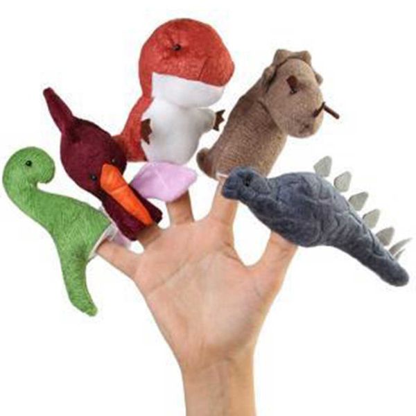 عروسک انگشتی شادی رویان مدل دایناسور بسته 5 عددی