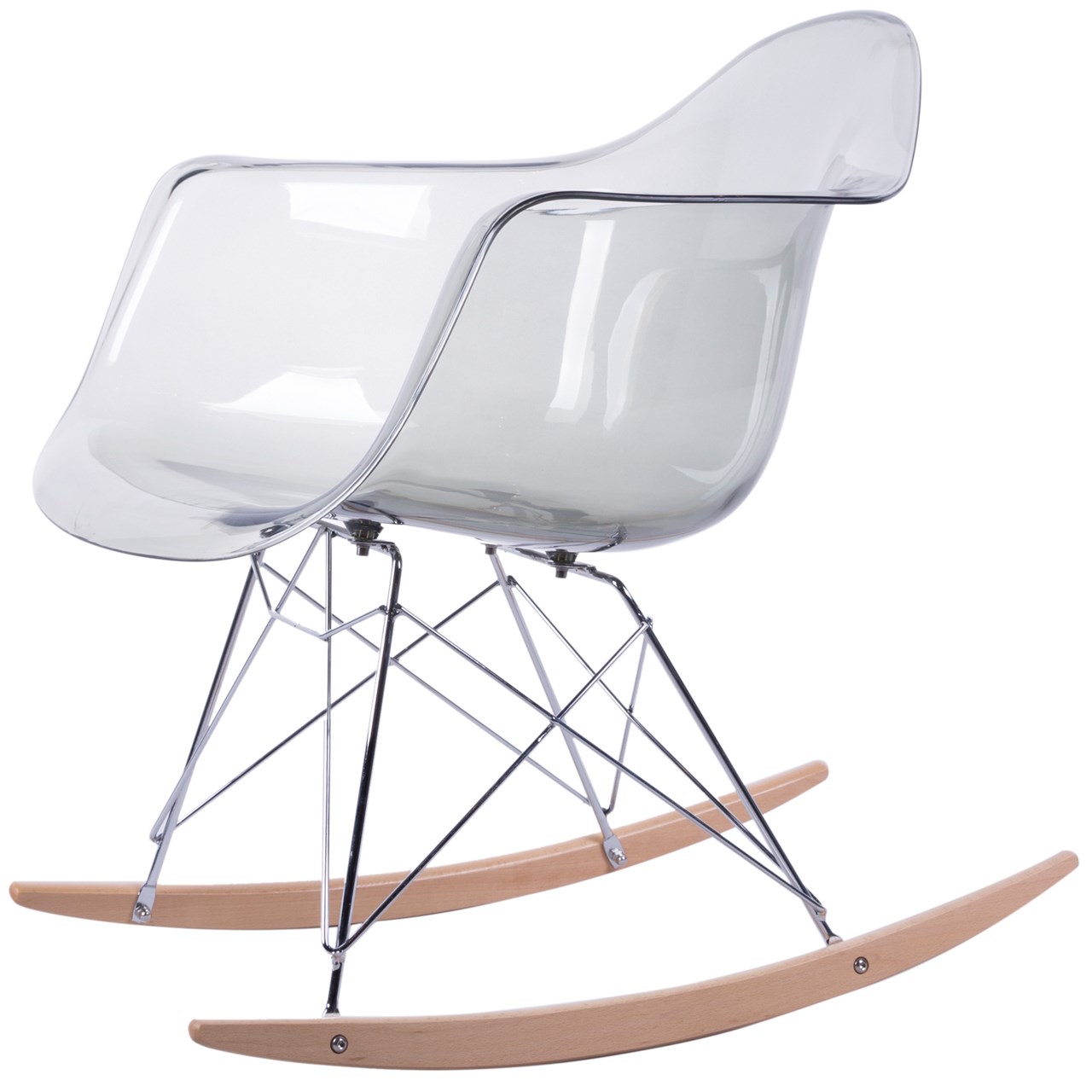 صندلی کروماتیک مدل Transparent Smoke Armrest Rocking Chair
