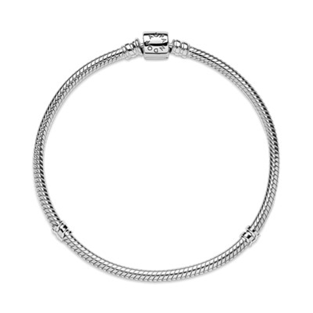 دستبند نقره زنانه پاندورا مدل استوانه ای کد 17
