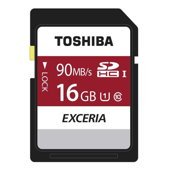 کارت حافظه SDHC توشیبا مدل Exceria N302 کلاس 10 استاندارد UHS-I U1 سرعت 90MBps ظرفیت 16 گیگابایت