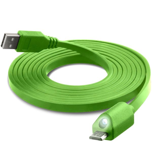 کابل تبدیل USB به microUSB نزتک مدل LED به طول 1.8 متر