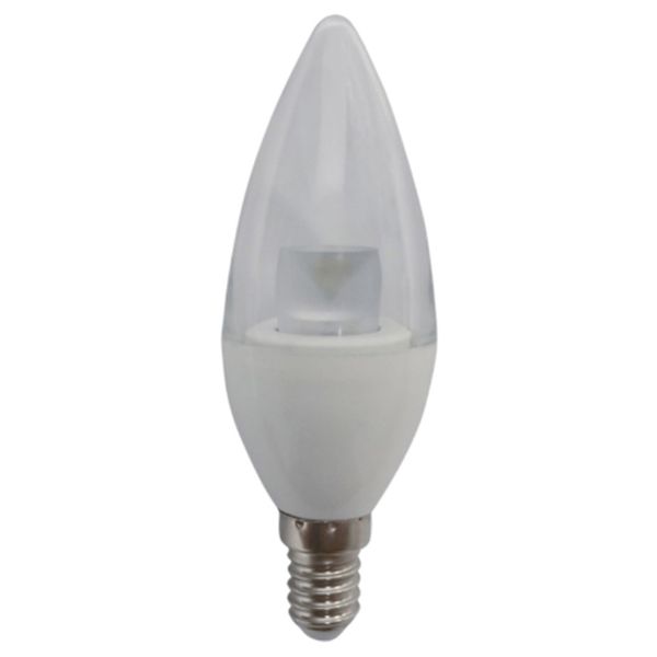لامپ ال ای دی 5 وات میکروفایر مدل شمعی شفاف E14