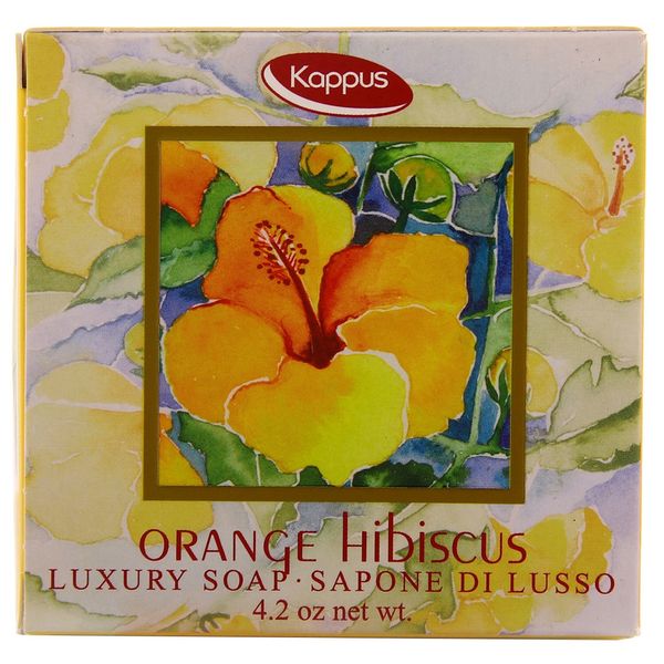 صابون شستشو کاپوس مدل Orange Hibiscus وزن 125 گرم