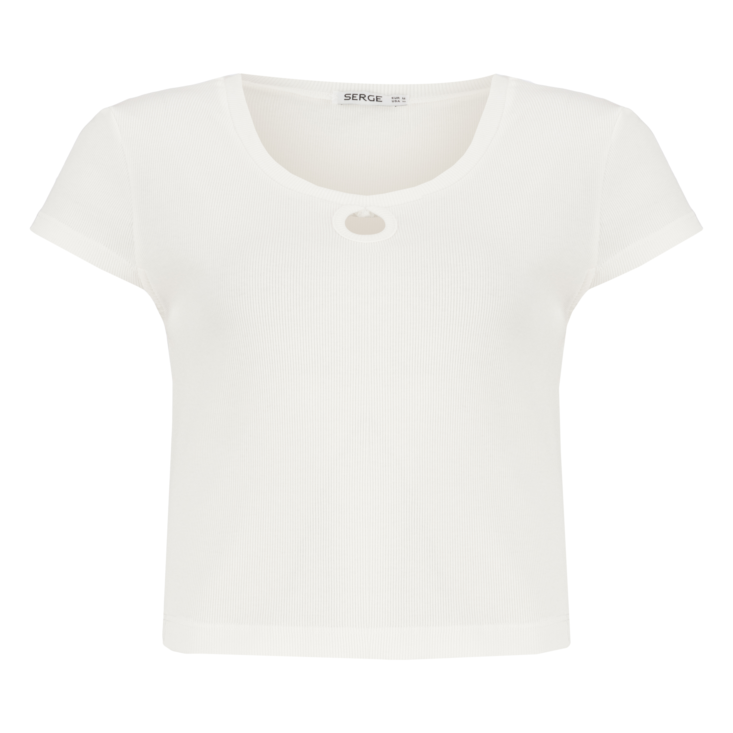 تی شرت آستین کوتاه زنانه سرژه مدل 203503 رنگ سفید