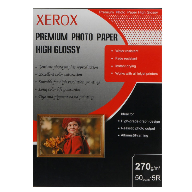 کاغذ عکس زیراکس مدل High Glossy سایز 13x18 بسته 50 عددی