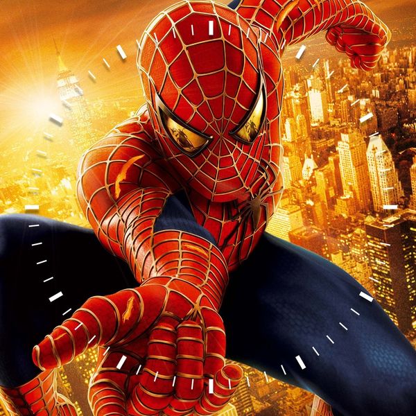 ساعت دیواری ویولت دکور مدل Spiderman سایز 40 × 40