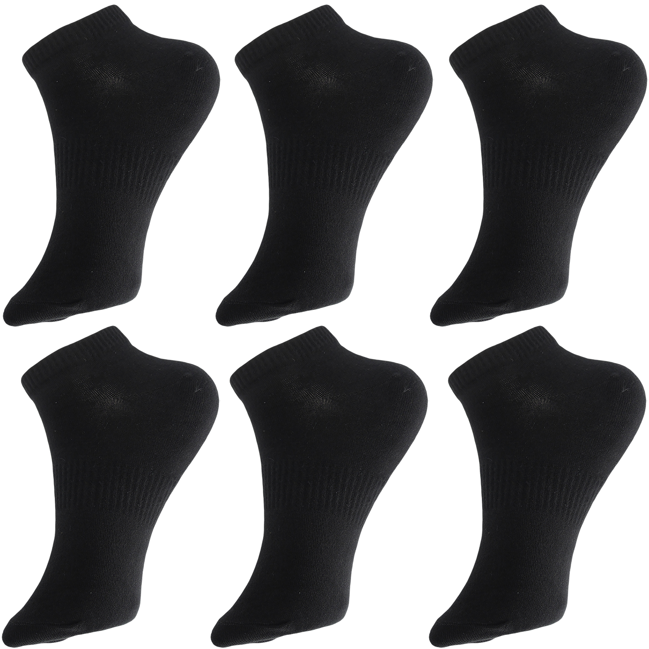 جوراب ورزشی ساق کوتاه مردانه ادیب مدل اسپرت کش انگلیسی کد MNSPT رنگ مشکی بسته 6 عددی