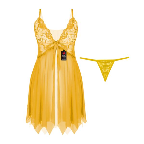 لباس خواب زنانه شباهنگ مدل APACHE رنگ زرد