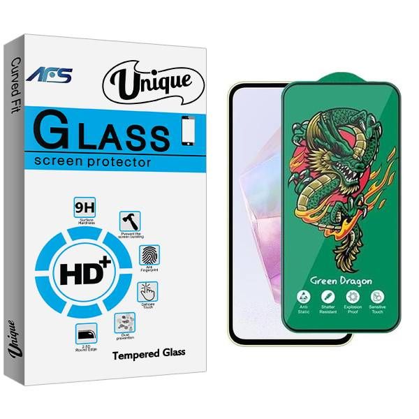 محافظ صفحه نمایش ای اف اس مدل Unique Green_Dragon مناسب برای گوشی موبایل سامسونگ Galaxy A35
