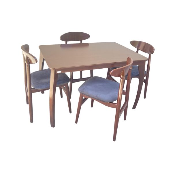 میز و صندلی ناهارخوری 4 نفره گالری چوب آشنایی مدل Gh-Van-Bog4