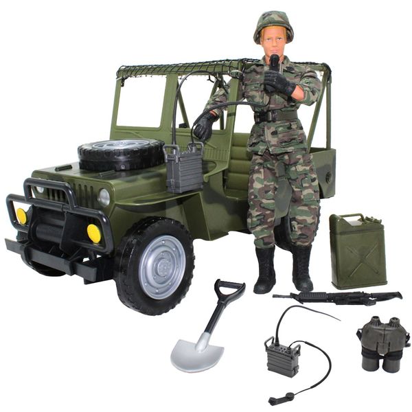 اکشن فیگور ام اند سی مدل Military Vehicle With Military Figure 90014B