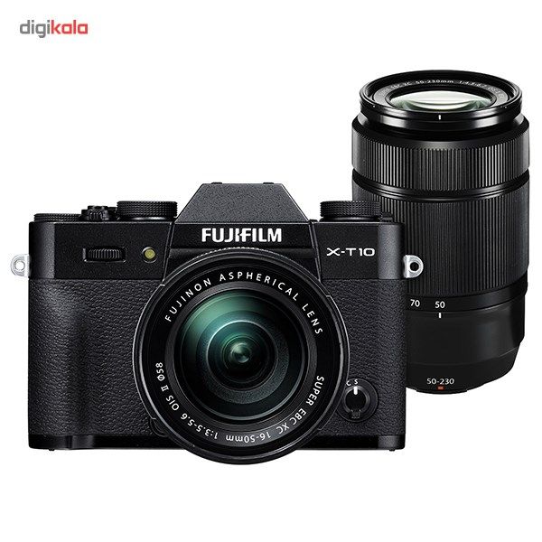 دوربین دیجیتال بدون آینه فوجی فیلم مدل X-T10 به همراه لنز 16-50 و 50-230 میلی‌متر