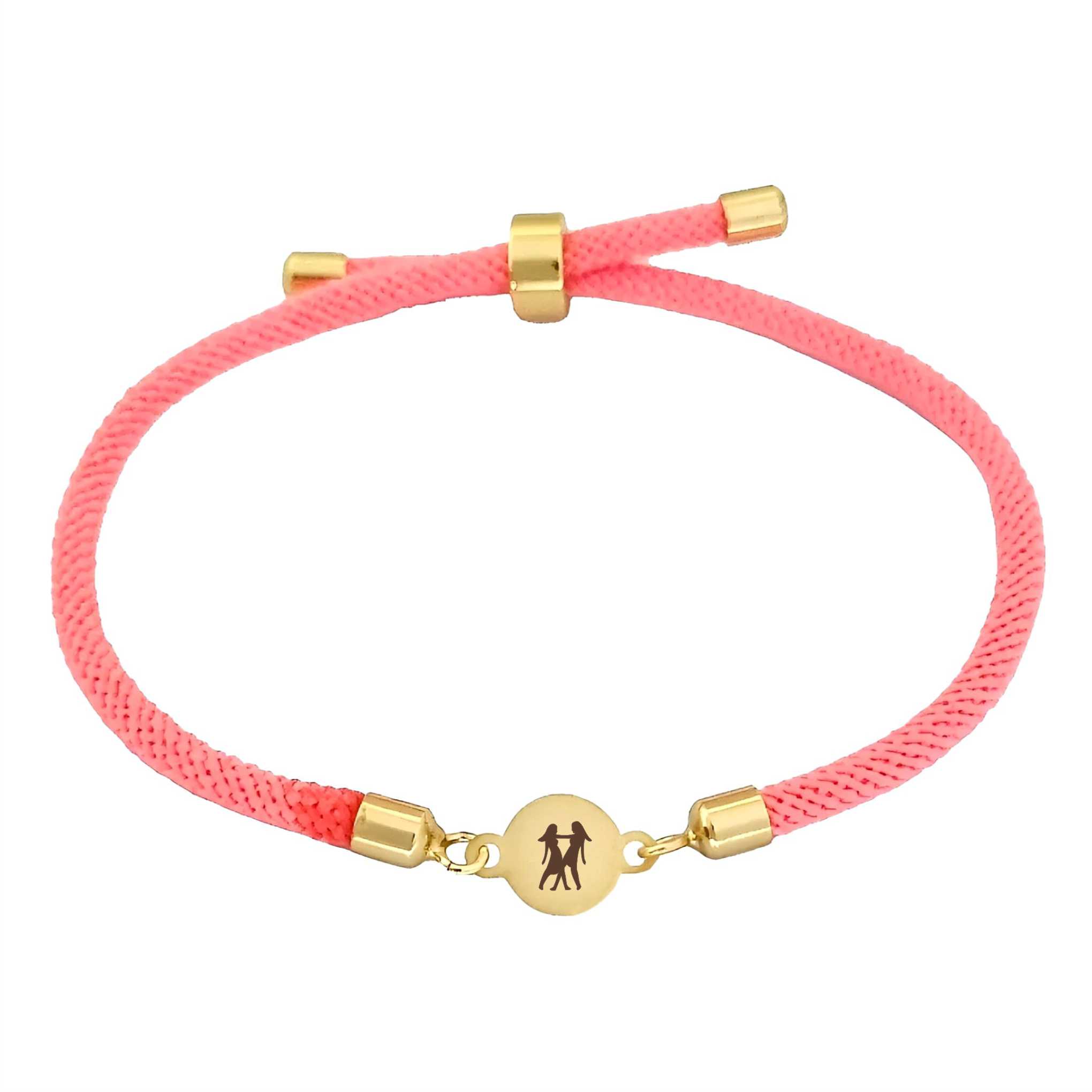دستبند طلا 18 عیار دخترانه لیردا مدل نماد ماه خرداد 6755