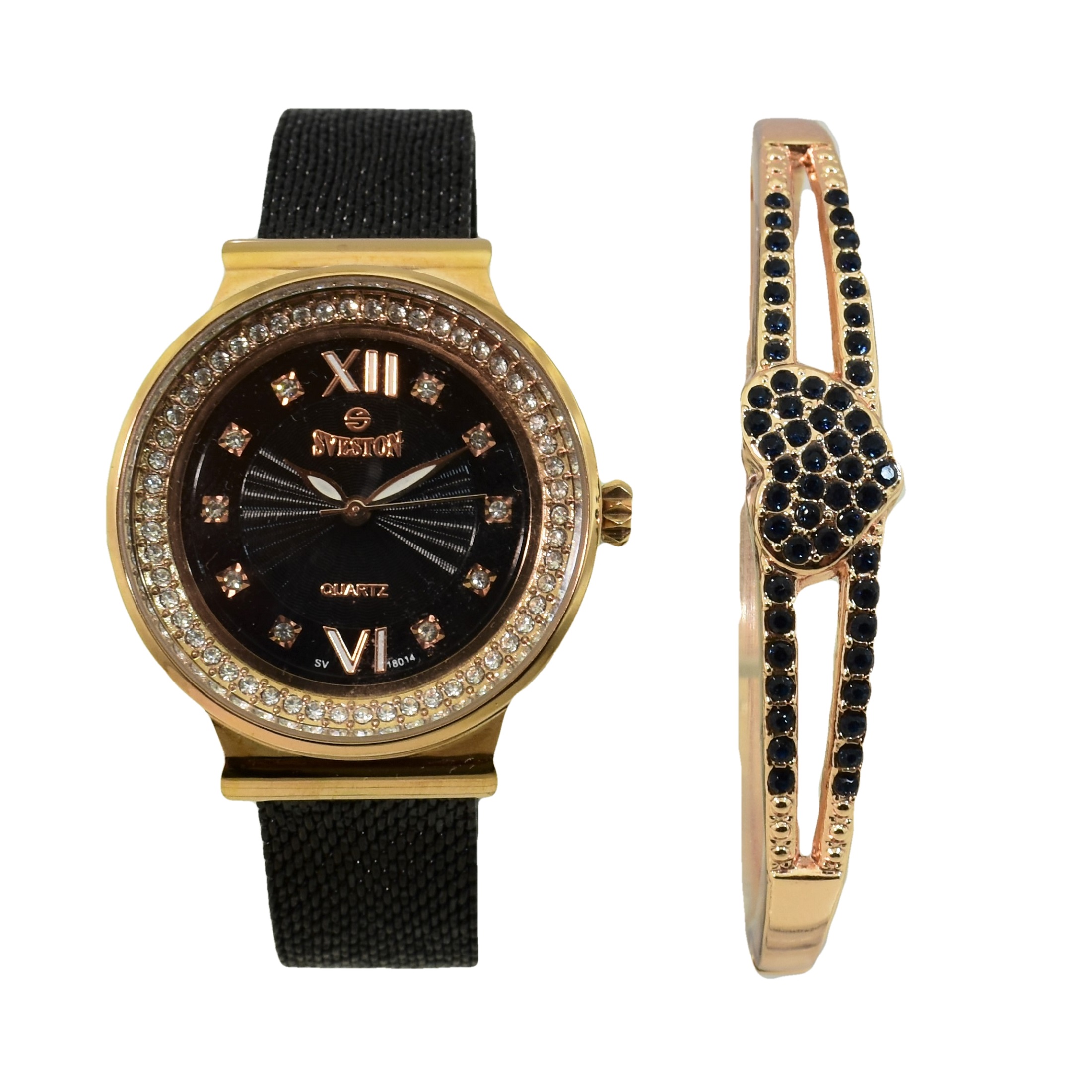ساعت مچی عقربه ای زنانه سوستون مدل SV-18014 به همراه دستبند