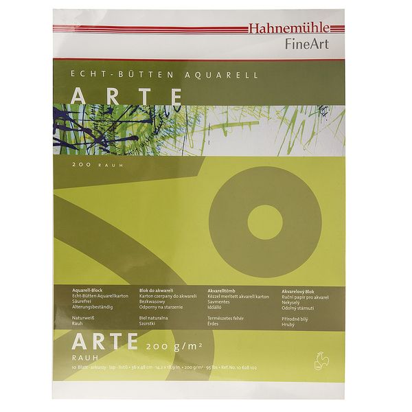 بوم آبرنگ دفترچه‌ای هانه موله مدل Arte سایز 43 × 36 سانتی‌متر 10 برگ
