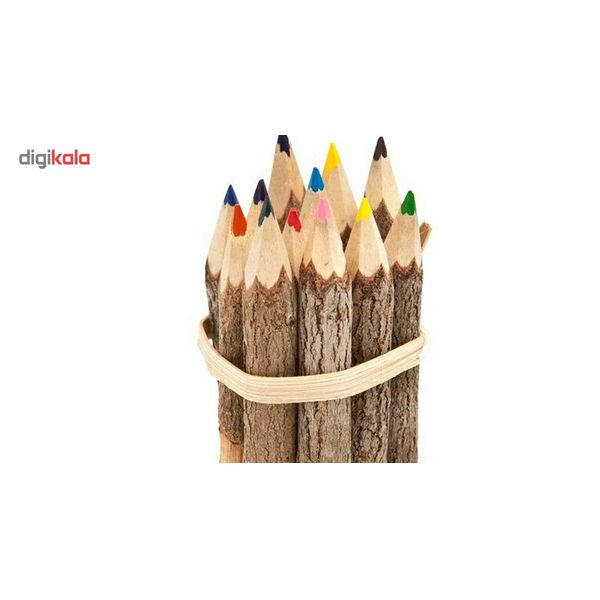 مداد رنگی 10 عددی مدل چوبی