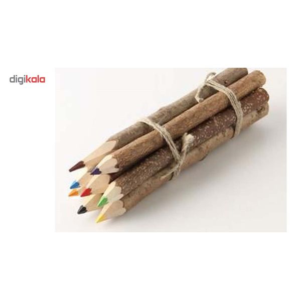 مداد رنگی 10 عددی مدل چوبی