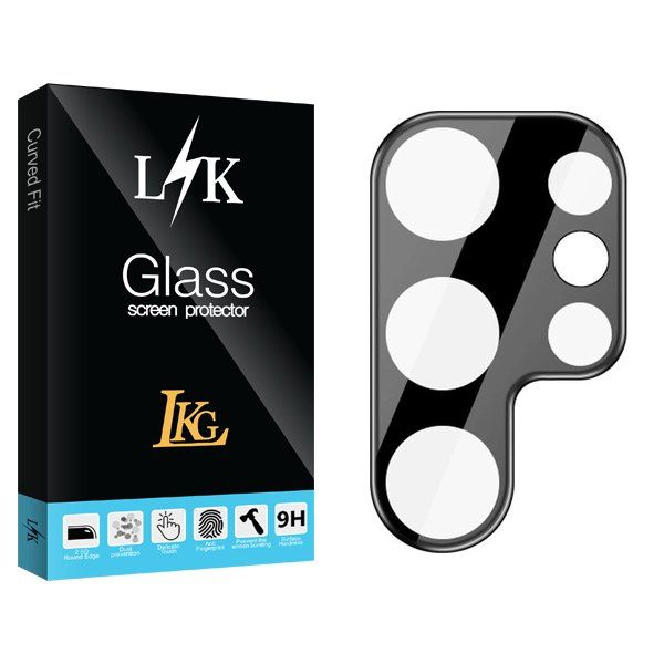محافظ لنز گوشی ال کا جی مدل LKK 3D مناسب برای گوشی موبایل سامسونگ Galaxy S24 Ultra