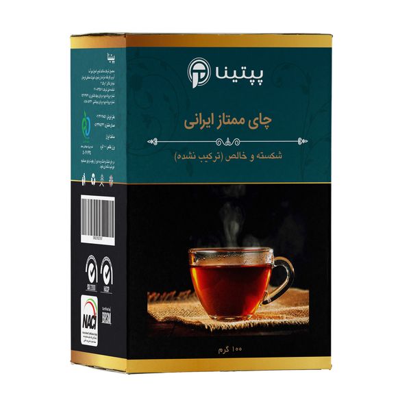 چای سیاه شکسته ممتاز ایرانی پپتینا - 100 گرم