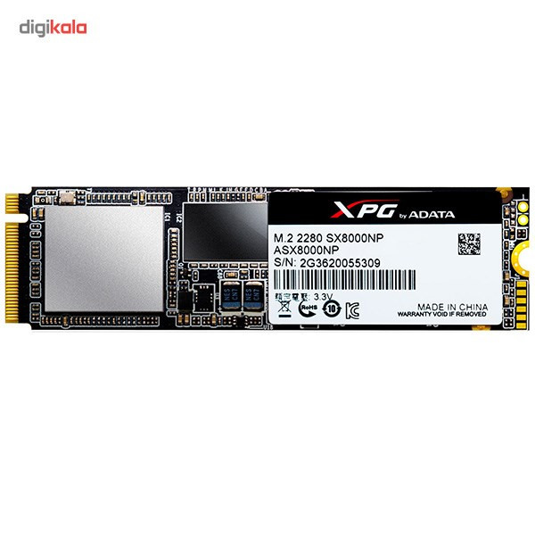 حافظه SSD ای دیتا مدل SX8000NP-256GM-C ظرفیت 256 گیگابایت