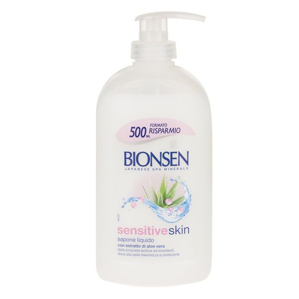 صابون مایع بایونسن مدل Sensitive Skin حجم 500 میلی لیتر