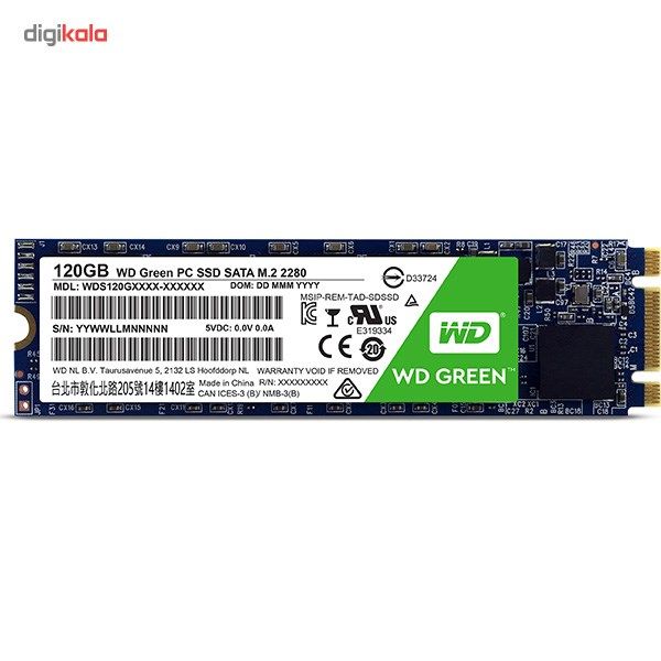 حافظه SSD  مدل GREEN WDS120G1G0B ظرفیت 120 گیگابایت