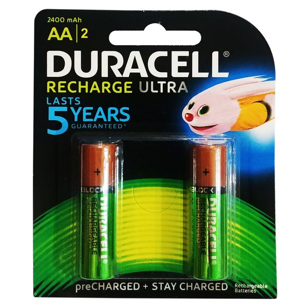 باتری قلمی قابل شارژ دوراسل مدل Ultra بسته 2 عددی