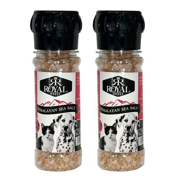 نمک دریا سگ و گربه رویال فید مدل 01Sea Salt وزن 150 گرم بسته 2 عددی