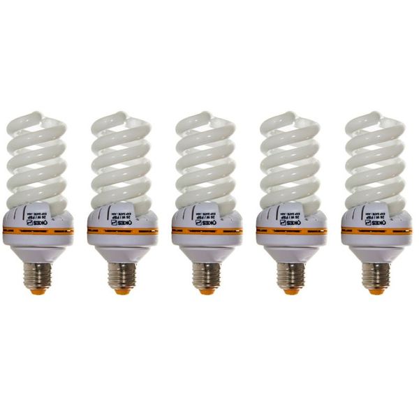 لامپ کم مصرف 26 وات اوکس مدل FS526 پایه E27 بسته 5 عددی