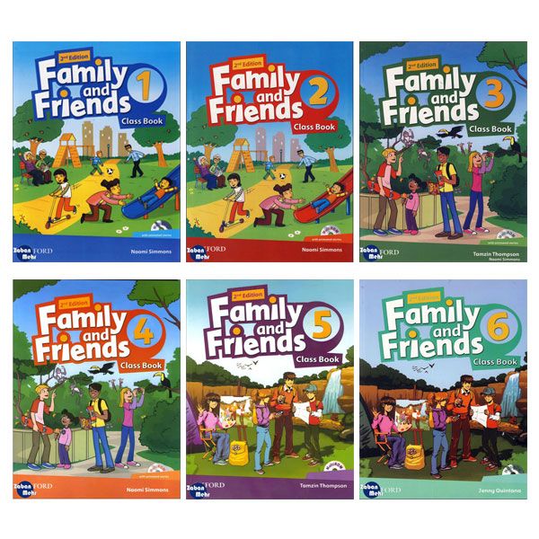 کتاب Family and Friends British Second Edition اثر جمعی از نویسندگان انتشارات زبان مهر 6جلدی
