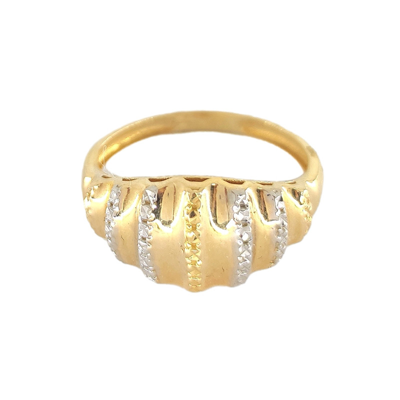 انگشتر طلا 18 عیار زنانه طلا و جواهرسازی افرا مدل 17