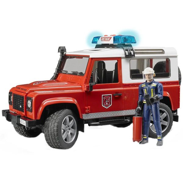 ماشین بازی برودر مدل Land Rover Fire Stations Wagon With Fireman 2596
