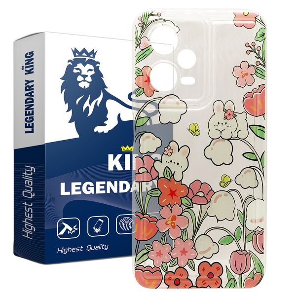 کاور لجندری کینگ طرح khargoshwhite مناسب برای گوشی موبایل شیائومی Redmi Note 12 Pro 5G