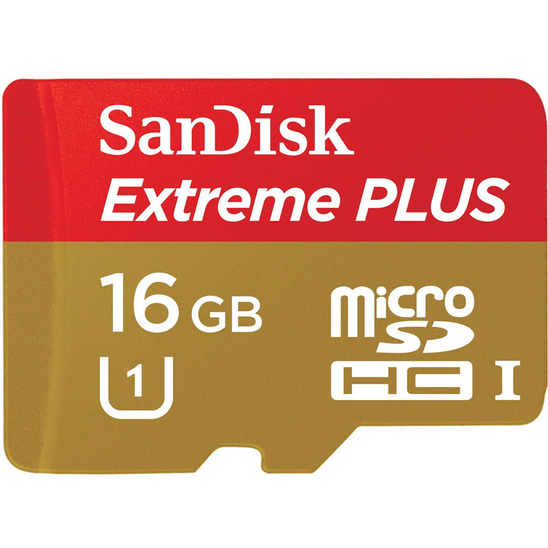 کارت حافظه MicroSDHC سن دیسک مدل Extreme Plus کلاس 10 استاندارد UHS-I U1 سرعت 80MBps 533X ظرفیت 16 گیگابایت