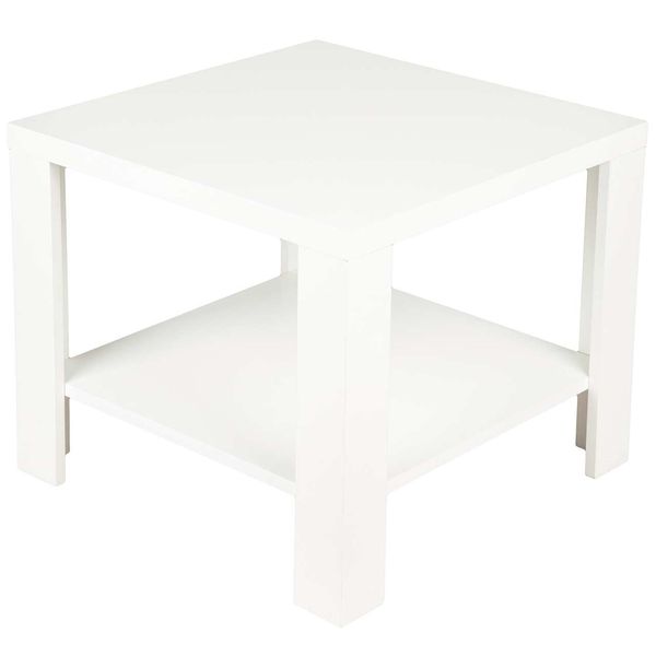 میز کنار مبل DND مدل کن- سفید - ابعاد 54x 54 x 47 سانتی متر