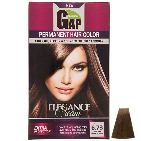 کیت رنگ مو گپ سری Nescafe مدل Dark Nscafe شماره 6.73