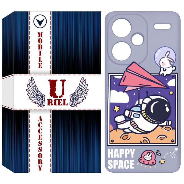 کاور یوریل کد 22 طرح فضانورد مناسب برای گوشی موبایل شیائومی Redmi Note 13 Pro Plus