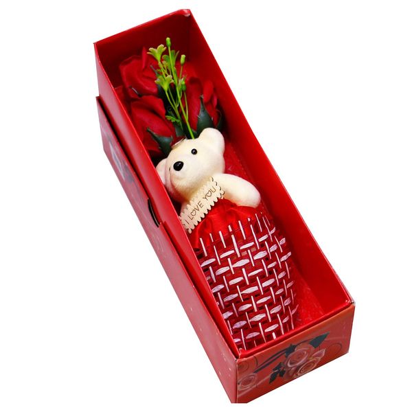جعبه گل و عروسک ایرسا مدل Love-1