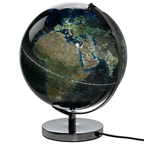 کره جغرافیای وایلد اند ولف مدل Globe light 12 Inch City Lights