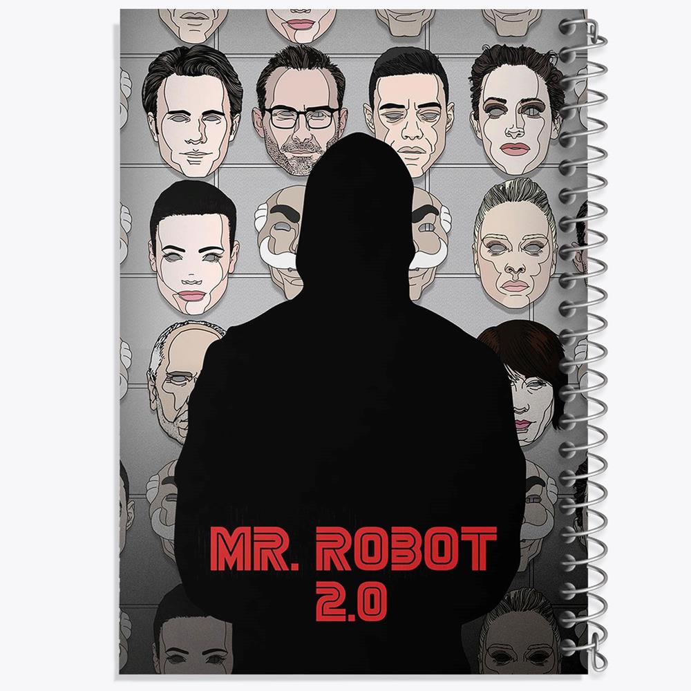 دفتر بولت ژورنال 50 برگ خندالو طرح سریال آقای ربات Mr.Robot کد 10230