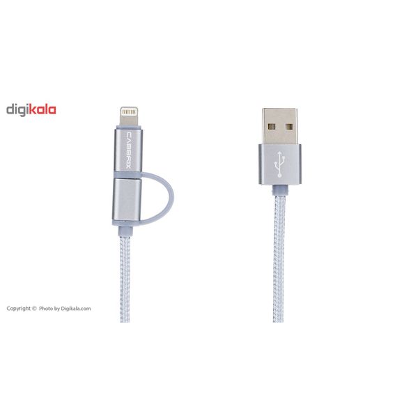 کابل تبدیل USB به لایتنینگ/microUSB کابریکس طول 1.5 متر