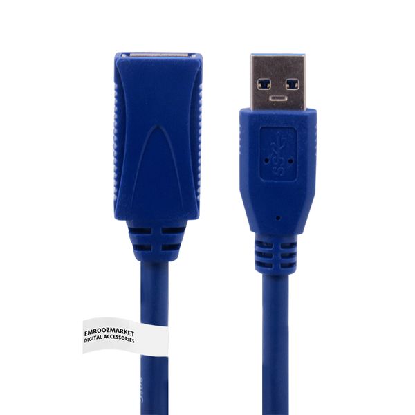 کابل افزایش طول USB 3.0 امروزمارکت مدل EM25D07 طول 1.5 متر