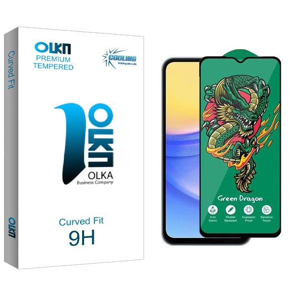 محافظ صفحه نمایش کولینگ مدل Olka Green_Dragon مناسب برای گوشی موبایل سامسونگ Galaxy A15