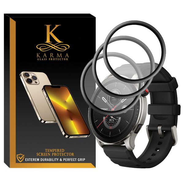 محافظ صفحه نمایش کارما مدل KA-PM مناسب برای ساعت هوشمند امیزفیت GTR 4 بسته سه عددی