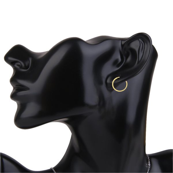 گوشواره طلا 18 عیار زنانه کاپانی مدل حلقه ای کد KE013
