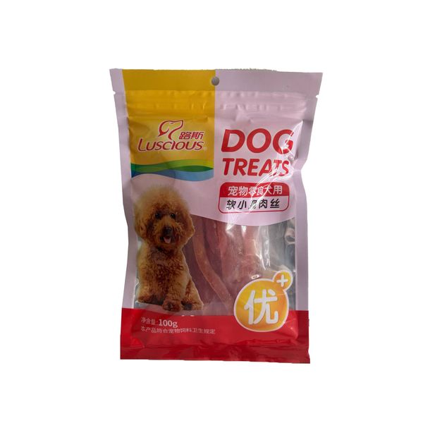 غذای تشویقی سگ لشس مدل سینه مرغ نرم وزن 100 گرم